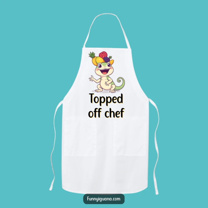 Funny Iguana Apron - Cook with Fruity Balance