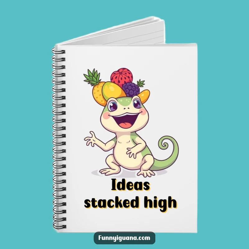 Funny Iguana Notebook - Jot Down Balanced Ideas